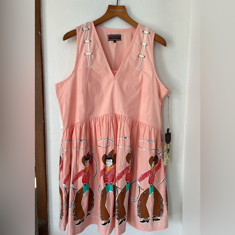 Double D Ranch Pink Western Mini Dress